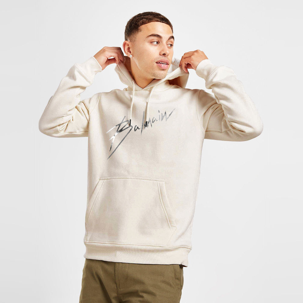 Balmain Off-White Silver S Hoodie