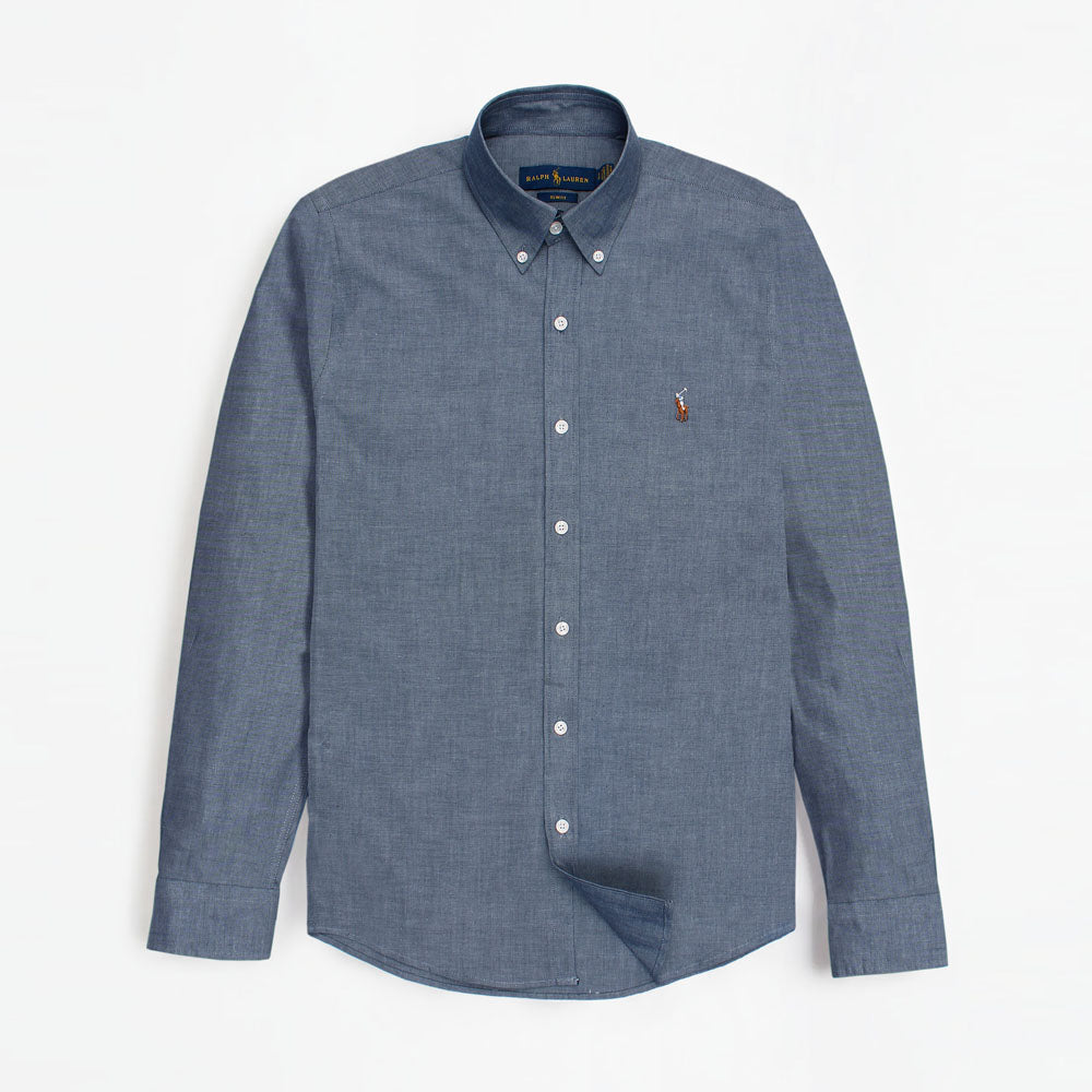 RL Dark Grey Oxford Shirt – leftovershub